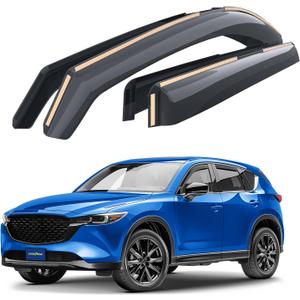 Goodyear Shatterproof in-Channel Window Deflectors for Mazda CX-5 2017-2025, Rain Guards, Window Visors for Cars, Vent Deflector, Car Accessories, 4 pcs - GY008065