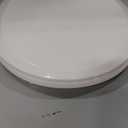 Toilet Seat Round Soft Close16.5'', Toilet Lid Slow Close Quiet No Slam, Easy Installation & ReleaseSafe PP Material Easy Clean, Comfortable Ergonomic Design, 2 Years Support, White Plastic