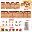 2 x Valentines Day Cards for Kids - 36 Pack Love Bug Valentine Cards with 12 Different Toy Bugs - Kids Valentines Day Cards Greeting Cards for Kids Classroom School Gifts Exchange Valentines Party Favors