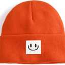 FURTALK Baby Beanie Knitted Hats Boys Girls Toddler Kids Winter Soft Warm Skull Cap (Orange)