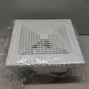 FEITON 110 CFM Bathroom Fan Exhaust Fan Ceiling Mount, 30W, 110V, 1.0 Sones, Square Quiet Ventilation, 4-in Duct, 8.8" x 8.8" Mounting Hole