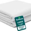 Furhaven Dog Bed Liner Water-Resistant Foam Mattress Protector Cover - White, Large