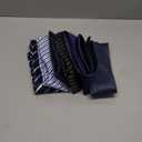 Adulove Extra Long Ties for Men Big and Tall Neckties Woven Jacquard Classic Neck Tie Business Wedding (XL-63", Multicolore) 6 Pack