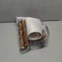 BOBOMOMO 62" Rustic Floor Lamp for Living Room, Retro Farmhouse Floor Lamp Rotary Switch, Resin Standing Lamp for Living Room, Corner, Dining Room, Bedroom, House (Light Walnut)