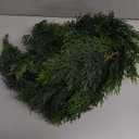 6FT Artificial Cedar Garland, Realistic Christmas Pine Garland, Lush Evergreen Cypress Garlands, Real Touch Faux Greenery for Mantel, Table, Staircase, Fireplace, Holiday Party Indoor Outdoor Decor