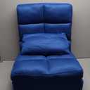 Indoor Chaise Lounge Sofa, Floor Chair with Back Support for Adults, 14 Angle Adjustment Recliner Chair, Folding Floor Lounger with Pillow 8823(Blue-2)