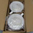 Ceramic Soup Bowl with Handle 32oz Microwave Ramen Bowl with Lid, Soup Mugs & Cups for Cereal, Oatmeal, Ramen, Instant Noodle, Soup Container with Lid - Set of 2 (White)