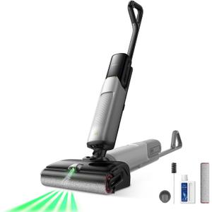 Mova X4 Pro Wet Dry Vacuum Cleaner, 20000Pa Cordless Vacuum Mop with Zero Tangle, Hot Water Mopping for Sticky Messes,194 Hot Air Self Drying, 180 Lie Flat, Push-in Charging Station, LED Display