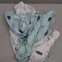 Pack and Play Sheets Fitted, Mini Crib Sheets 2 Pack, Playard Sheets Compatible with Graco Pack n Play, Ultra Soft Breathable Material, Dinosaurs (Aqua)