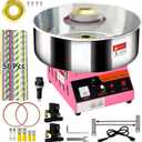 Cotton Candy Machine Commercial, Electric Cotton Candy Maker, 1080W Candy Floss Maker with Sugar Scoop and Lights Music, Perfect for Family Party Amusement Park Carnival