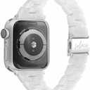 Solace Bands Slim Matte Resin Watch Band - Universal Fit for Apple Watch Bands for Women and Men, iWatch Bands for 38mm 40mm 41mm 42mm 44mm 45mm 49mm Ultra, SE and Series 10 9 8 7 6 5 4 3 2 1