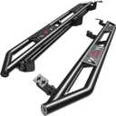 CLAMBER Running Boards for 2005-2023 Toyota Tacoma Double Cab with 4 Full Size Doors, 6.3 Inch Double/Crew Cab Side Steps, Heavy Duty Metal Nerf Bars (C0 Three Tubes Black)