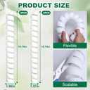 4 x 4PCS Tree Trunk Protector Guard, 2 Size Plastic Spiral Tree Bark Protector Tree Wraps to Protect Bark, Tree Tubes Protect Saplings Plants from Deer, Rabbit, Cats, Rodents, Mowers, Trimmers