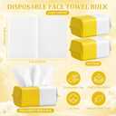Riakrum Disposable Face Towels Bulk, 2400 Count