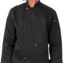 Chef Works Unisex Bastille Chef Jacket (XX-Large, Black)