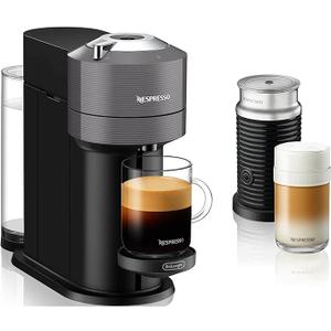 Nespresso Vertuo Next Coffee and Espresso Machine by De'Longhi with Milk Frother, 8 ounces, Dark Grey
