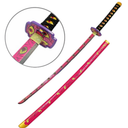 Zisu LED Glowing Anime Cosplay Sword Kokushibo Sword - 40 Inch Rechargeable Light Up Sword with Stand & Belt