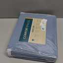 Comfort Spaces 100% Cotton Sheet Set Breathable, Lightweight, Soft with 12" Elastic Pocket Fits up to 14" Mattress, All Season Cozy Bedding, Matching Pillow Case, Twin Blue 3 Piece