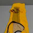 Lovelonglong Warm Dog Coat Double Layers Dog Vest, 4 Legs Covered Windproof Waterproof Reflective Warm Dog Vest Outdoor Skating Dog Costume for Corgis Dachshund Dog Yellow D-M