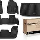 YHTAUTO Floor Mats & Cargo Mat Compatible with 2022-2026 Acura MDX, TPE All Weather Car Mats Waterproof Anti-Slip Odorless Floor Liner, Interior Accessories, 1st & 2nd & 3rd Row & Trunk Mat, Set of 5
