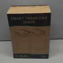 Vanpopubs 2 Pack 2.7 Gal Bathroom Trash Can with Lid, Automatic Trash Can Small Smart Garbage Can Touchless, Slim Motion Sensor Waterproof Plastic Trash Bins for Bedroom Office Kitchen Toilet Black