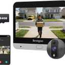 2K Peephole Camera for Apartment Door, Peephole Doorbell Camera with 4.3" Color Monitor, 64GB SD Card, Smart Motion Alerts, Night Vision, 8000mAh Battery, 170 Wide Angle Door Camera for Home Security