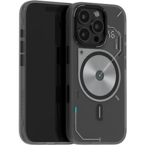 Aulumu A16 for iPhone 16 Pro Magnetic Thermal Case | Updated Camera Control | IMD Technology | Compatible with Magsafe | Complete Wrap-Around | Touch Translucent Gray