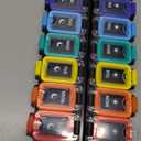 Fullicon Moisture Proof Pill Organizer 2 Times a Day, Large 7 Day Box, Spill Proof Case, Travel Container, Medicine Organizer With Secure Lids (Rainbow Black)