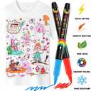 2 x WINSONS 30 Fabric Markers Pens Set, Indelible & Permanent Fabric Paint Pens, Fine Tip Textile Marker Pen for Clothing, Laundry-Safe Art Markers, Non-Toxic, Quick-Dry