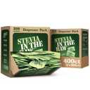 Stevia In The Raw, Plant Based Zero Calorie Sweetener, No Erythritol, Sugar Substitute for Coffee, Hot & Cold Drinks, Suitable For Diabetics, Vegan, Gluten-Free, 200 Count Packets (Pack of 2)