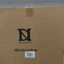 DN DECONATION Gold Tray, 14.76 Decorative Trays for Coffee Table, Farmhouse Tray, Round Wooden Trays for Living Room Decor (15")