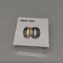 Smart Ring Health Fitness Tracker,Sleep Tracker Ring with Heart Rate/Steps/Distance/Calories/Blood Oxygen Monitoring,Waterproof Fitness Ring for Activity,Compatible with iOS & Android(Gold,11)