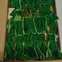 36 Pcs Christmas Velvet Bows Vintage Rustic Xmas Tree Velvet Ribbon for Stairs Wreath Fireplace Garland Home Decor Winter Party Indoor Outdoor(Ivory,Brown,Dark Green,3.15x3.15In)