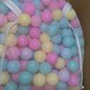 Ball Pit Balls with Storage Bag, Crush-Proof Plastic for Toddlers Kids 12+ Months Play, 6 Pastel Colors, Pack of 400