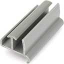 Sliding Shower Door Bottom Guide for Glass Sliding Doors, 3" Long x 1-3/8" Wide Shower Door Guide, Grey Shower Door Parts Bottom Guide, 1 Pack (Gray)