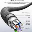 VCELINK 8K Short HDMI Extender Cable 2 FT Ideal for Tight Spaces, HDMI Extension Cable Support 8K@60Hz, 4K@120Hz/144Hz, HDCP 2.2/2.3, Compatible with Roku TV Stick, HDTV, Game Console, Laptop, 1 Pack