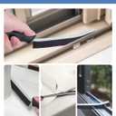 Crevice Cleaning Brushes, Cleaner Scrub Brush Tool for Hard to Reach Tight Space, Home Essentials, Cleaning Supplies for Shower, Bathroom, Kitchen, Toilet, Window (Black)