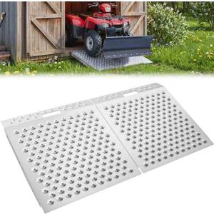 Shed Ramp for Riding Mower - 29" x 48" Heavy-Duty Shed Ramps Kit for Snow Blower, 1500LBs Anti-Slip Metal Loading Ramps for Shed for UTV, Motorcycles, Lawnmower, Garages & Barns, 2PC