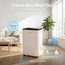 AIRPLUS 2500 Sq.Ft Dehumidifier for Basement, 30 Pints Dehumidifiers for Home with Drain Hose, Quiet Smart Humidity Control for Bedroom, Bathroom with Auto Shut Off, Dry Clothes, 24H Timer