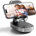 Gifts for Men Woman,Phone Stand with Wireless Bluetooth Speaker for Men with LED Atmosphere Light HD Surround Sound Speaker for Home,Office,Birthday,Anniversary,Compatible with iPhone/iPad Tablet (Black)