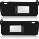 Left & Right Sun Visor for Scion TC 2005-2010, Driver & Passenger Side Black SunVisor Replacement 74320-21210-B2, Stretchable Design