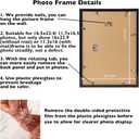 JCJMY 16.5x23.4 A2 Picture Frame Black with 11.7x16.5 A3 Mat, Display Photo 11.7x16.5 with Mat or 16.5 x 23.4 Without Mat, Wall Hanging Large Frame with Plexiglass, Black