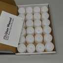 Homemory Cool White Flameless LED Tea Lights Candles, 200+Hour Battery Operated Fake Electric Votive TeaLights for Christmas, DIY Mood Lighting, Party, Holiday, Funeral, Home Decor, 24-Pack