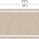 Madison Park Evan Cotton Tufted Washable Bath Mat , Luxury Solid Bathroom Rugs , 24" x 72" , Taupe