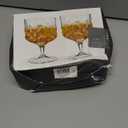Viski Admiral Stemmed Cocktail Glasses, Vintage Drinkware Perfect for Gin & Tonic, Spritz, and Manhattans, Crystal Glassware, Set of 2, 9oz