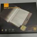 Book Light, Rechargeable Clear LED Flat Book Lights for Reading in Bed at Night with 3 Colors & Timer, Dimmable Panel Plate Book Lamp Full Page Light, Bookish Gifts for Women Readers Kids Book Lovers (Pink)