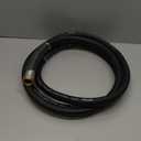 Leader Garden Hose 10ft x 5/8", Heavy Duty Short Water Hose, Female to Female Fittings, Five Layered Braiding for Durability, 1000PSI Burst, 200PSI Working (Black)