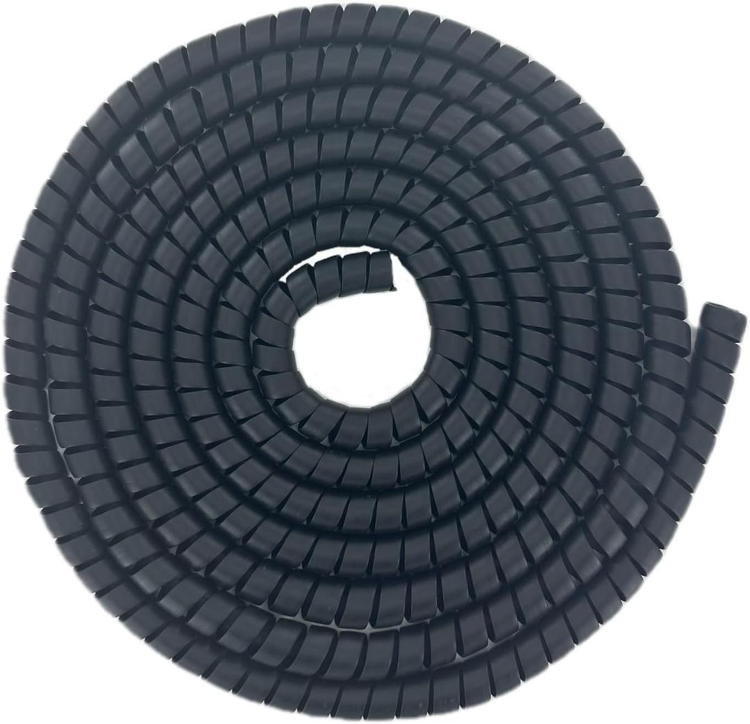 Spiral Wrap Hose Cable Protector - 1.25" OD x 20' Pre-Cut Lengths-Safe Hose Protector to Avoid Wear and Extend Life for Hydraulic Pneumatic Hoses