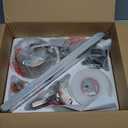 POCHFAN 52 Inch Ceiling Fans with Lights and Remote, Brushed Nickel Flush Mount Low Profile Ceiling Fan for Bedroom, Living Room, Patio, Dimmable 6 Speeds Noiseless, ETL Listed