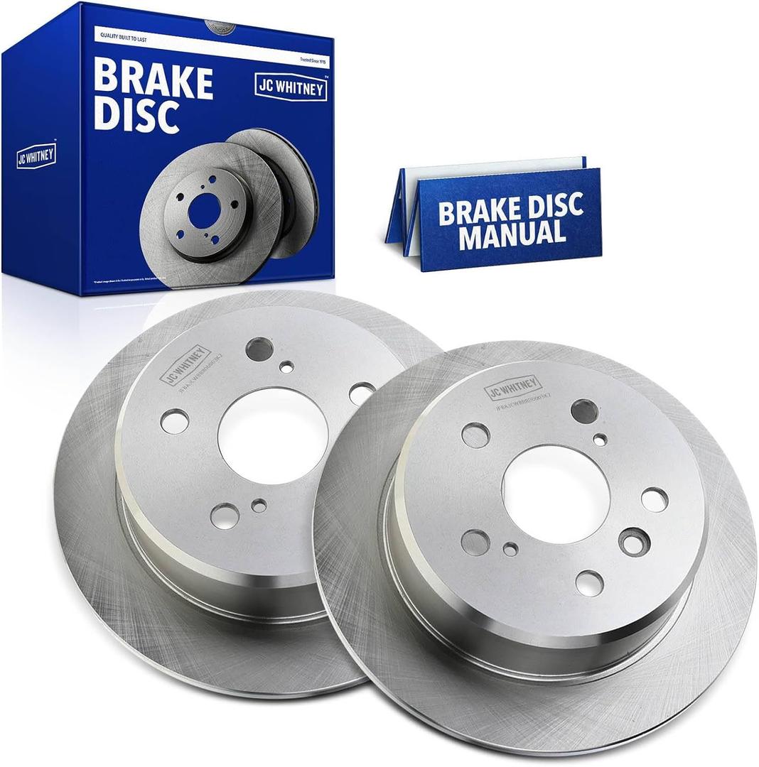 JC Whitney Rear Solid Disc Brake Rotors - 10.59 inch (269.00 mm)